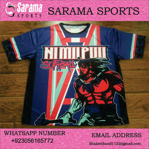 ทีมซอฟท์บอลสโมสรเสื้อเจอร์ซีย์สีระเหิดแบบเต็มสวมใส่สบายพร้อมโลโก้และการพิมพ์ที่กำหนดเอง - Product Image 2