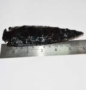 Black Obsidian arrowhead knives for sale : Obsidian arrowhead manufacturer