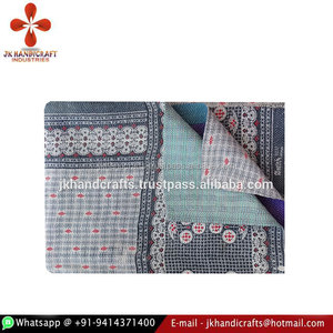 Wholesale Handmade Kantha Blanket Vintage Printed Kantha Blanket - Product Image 2