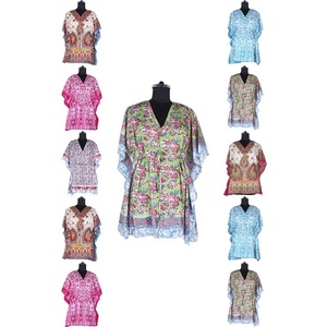 2025 nouveau Design court caftan Abaya vêtements islamiques main bloc impression robe abordable Tradition africaine Dashiki caftan fabuleux - Product Image 1