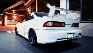 Pour 94-01 Integra DC2 MU Style Aileron Arrière En Fiber De Verre Support + Lame En Carbone Spoiler - Product Image 6