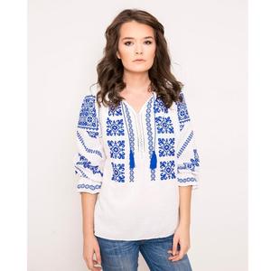 Blusas Étnicas de Verano para Mujer, Bordadas a Mano, Tradicionales Rumanas, Blusas Bordadas de Diseñador - Product Image 1