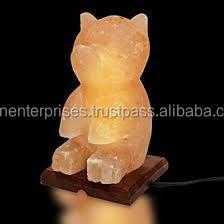 โคมไฟเกลือสุนัขแกะสลักด้วยมือจากฮวงจุ้ยธุรกิจโคมไฟสีชมพูผลิตจากเกลือของนักธุรกิจของขวัญสำหรับคนรักสุนัข - Product Image 4