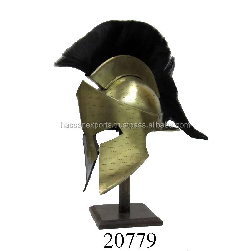 GREEK SPARTAN METAL ARMOR HELMET