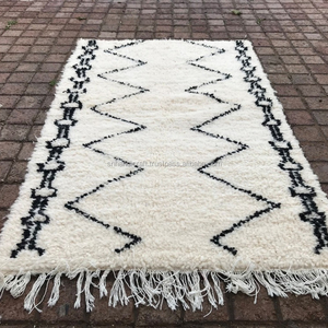 Tapis marocain Beniourain authentique de haute qualité 2x4 - Petit tapis berbère fait main - Tapis bohème en laine véritable - Product Image 1