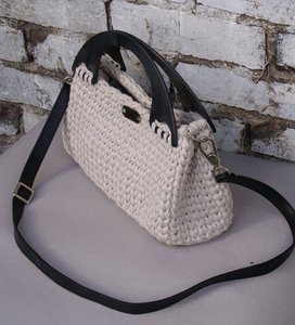<b>Lady</b> Style <b>White</b> T-Shirt Yarn <b>Bag</b> From Vietnam - Product Image 6
