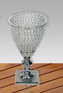 Candélabre en aluminium cristal de haute qualité pièce maîtresse de mariage de noël pour la décoration de bureau à domicile bougeoirs en métal bougie - Product Image 5