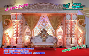 Splendide décoration de scène Jodha Akbar, décor de scène de mariage, décor de scène de réception de mariage, personnalisé, haute qualité, États-Unis - Product Image 4