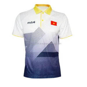 Вьетнамская футболка для морских игр, изготовленная на заказ футболка-поло с принтом логотипа и цветной дышащей на заказ