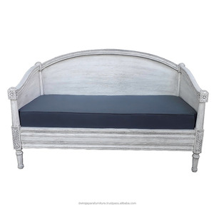 บ้านเฟอร์นิเจอร์-วินเทจโซฟาไม้ Daybed เฟอร์นิเจอร์สไตล์ฝรั่งเศส - Product Image 1