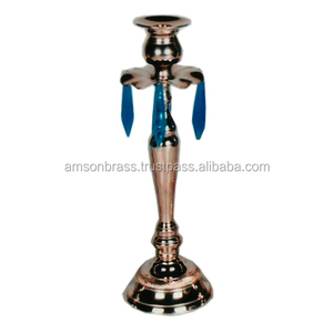 Bougeoir fait main bougeoir décoratif de Noël avec bougeoir suspendu en laiton doré cristal - Product Image 1