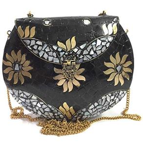 Artisanat de luxe mosaïque sac de soirée en métal fait à la main à la mode dame pochette Offre Spéciale mariage lumière sac à main pour les femmes fête utilisation - Product Image 4