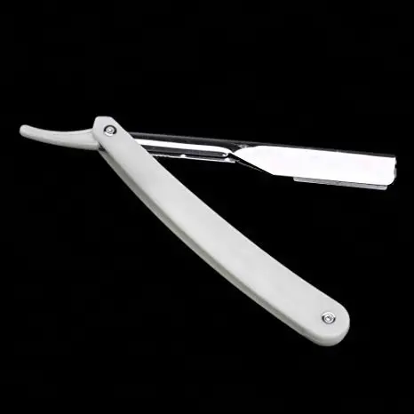 Manual Shaver Professional Stainless Steel Sharp Plastic Handle Disposable Barber Razor Folding Shaving with Custom Private Lab