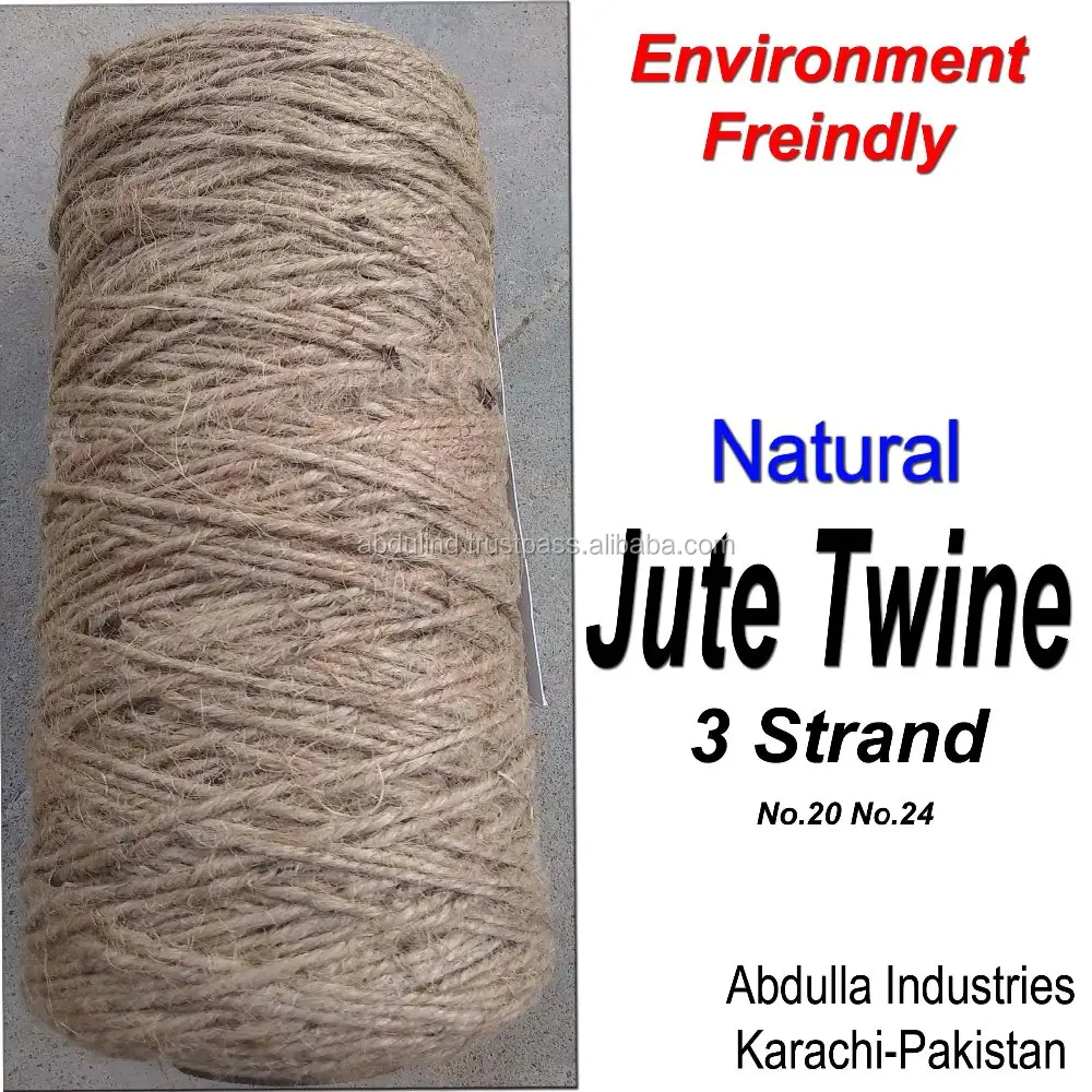 Matériel de ficelle en JUTE naturelle, corde de ficelle, biodégradable-coton, juetvin, légumes respectueux de l'environnement, jardin, agriculture