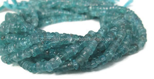 Perles rondes Heishi en Apatite naturelle, perles lisses, pierres précieuses 4.5 à 6.5mm, livraison gratuite - Product Image 4