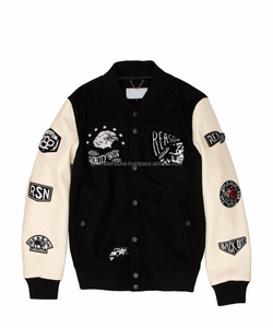 Chaqueta varsity chaqueta de los hombres nuevo estilo con capucha caliente estilo superior/personalizar nuevos de los hombres con estilo AJM-109 - Product Image 1