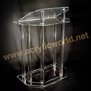 Podio acrílico para iglesia, estilo de moda, acrílico transparente, diseño moderno - Product Image 6