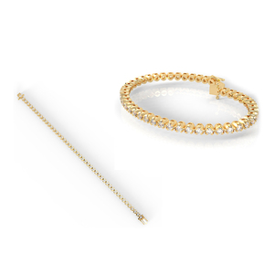 Pulsera de oro con diamantes de la India Regalo unisex Brazalete liso de acero inoxidable Brazalete abierto de acero dorado - Product Image 1