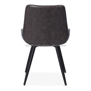 Montague Silla de comedor de cuero silla tapizada - Product Image 4