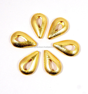 En forma de gota de oro del grano plateado-15x20mm tamaño del grano de oro-de oro para la fabricación de la joyería - Product Image 2