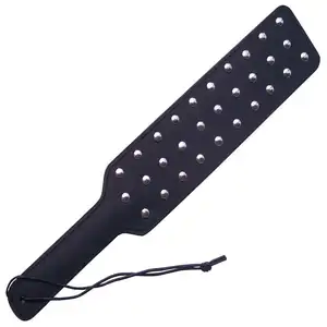 Leather paddle with studs Whip