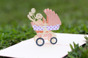 บัตรอาบน้ำเด็ก3D เลเซอร์ตัดด้วยเลเซอร์บัตรป๊อปอัพทำด้วยมือบัตรหัตถกรรมเวียดนามราคาถูก - Product Image 3