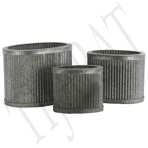 POTS de fleurs en acier inoxydable, planteuses de jardin - Product Image 3