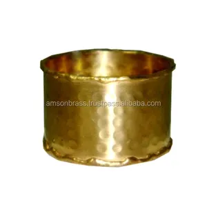 Table Decoration Hotels and Restaurants Table Napkin <b>Ring</b> <b>Hand</b> Hammered Brass Napkin <b>Ring</b> Wedding Party - Product Image 1