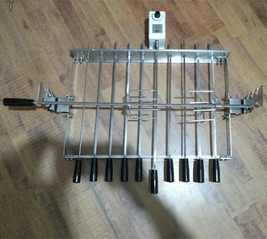 BBQ Grill Top Rotisserie Kebab Skewers แบตเตอรี่ดำเนินการ Bbq Grill - Product Image 1