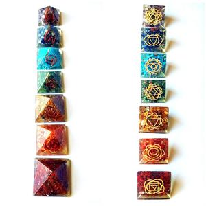 7 Chakra Orgone Kim Tự Tháp Thiết Lập Bảo Vệ Orgonite: Cung Cấp Bán Buôn - Product Image 2