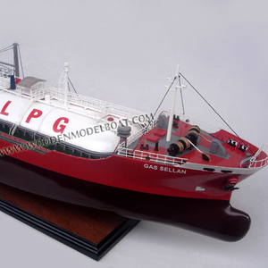 MODELO DE BARCO DE MADERA DE TRANSPORTACIÓN DE GAS (CAMIÓN DE GLP)_ ARTESANÍA EN MADERA - Product Image 5