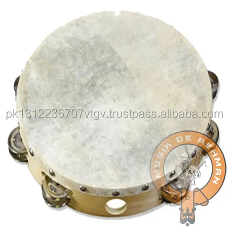 Tamburine drum with Goatskin Percussion Musical Instrument