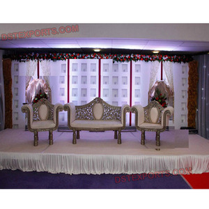 ฉากหลังเทียนเวทีแต่งงานที่สวยงาม,การออกแบบใหม่ตกแต่งฉากหลังไฟเบอร์ - Product Image 1