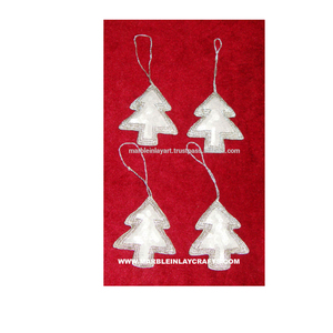 Ornement de Noël en tissu artisanal de luxe, décoration de Noël indienne suspendue - Product Image 1