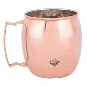 Taza de Cobre Macizo de 16 Onzas para Moscow Mule, con Asa de Latón, Ideal para Fiestas, Regalos, Cócteles, Taza de Cobre Puro para Mule - Product Image 1