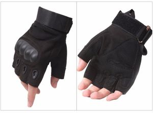 Guantes tácticos ajustables para hombre, negros, duros, cosido en latón, de cuero - Product Image 5