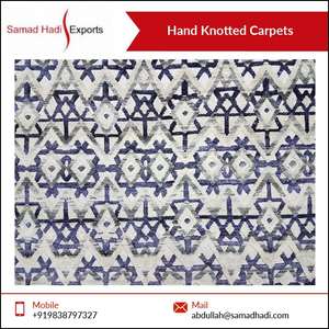 Alfombras de lana anudadas a mano de diseñador moderno Alfombra de seda bordada personalizada para sala de estar Dormitorio a precio barato - Product Image 4