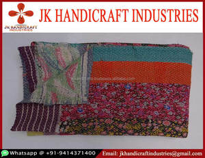 Edredón Kantha Vintage indio de lujo, diferentes estilos, profesional, barato - Product Image 1