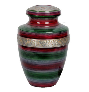 Urne de crémation nouvellement conçue dans des fournitures funéraires en métal classiques dans des urnes de haute qualité avec revêtement en émail fin pour les cendres - Product Image 6