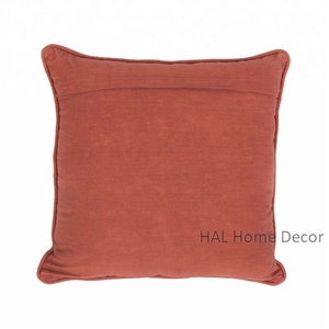 Handmade Decorative <b>Sofa</b> Cushion <b>Cover</b> Square Pillow 18X18, Wholesale Custom Floral Embroidered Indian Pillow Case <b>Cover</b> - Product Image 2