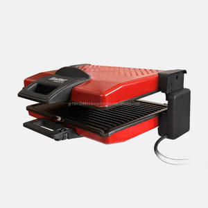 Lò Nướng Bánh Mì Điện Inox 1800W Màu Đỏ XL - Sandwich Press Vỉ Nướng - Product Image 1