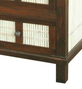 Table de chevet en bois de teck, meuble d'intérieur indonésien, ensemble de chambre à coucher - Product Image 5