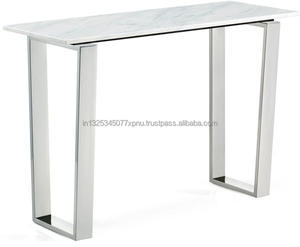 Modern <b>Marble</b> Top <b>Console</b> <b>Table</b> for Home Living Room Dining Hotel School Workshop Hospital Apartment Versatile Furniture Design - Product Image 1