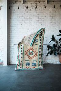 Alfombras de lana Vintage marroquí, alfombras marroquíes con pila de lana - Product Image 4