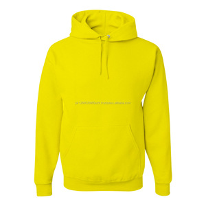 Meilleure qualité en gros pas cher pull polaire à capuche OEM hiver couleur unie manches longues avec poche vêtements de sport homme sweats à capuche 2023 - Product Image 1