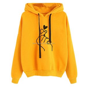 Sweat à capuche femme Gym du fabricant KFHW01 pull de sport gris uni 100% coton col à capuche avec logo avant pour les sports d'hiver - Product Image 4