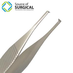 Pinzas Adson para Tejidos 1x2 Dientes, Pinzas de Disección Adson al por Mayor, Pinzas Quirúrgicas de Acero Inoxidable para Tejidos 1x2 Dientes - Product Image 3