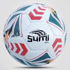 Balón de fútbol con logotipo personalizado de alta calidad, fútbol de entrenamiento de gama alta, Pakistán, superficie de PVC PU brillante, duradero, cosido a mano, clásico - Product Image 1