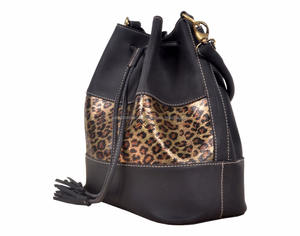 Cuir véritable de haute qualité Sac seau gris Fashion Designer Luxury Tote Bag Portable Simple Handbags For Women Versatile Daily - Product Image 3