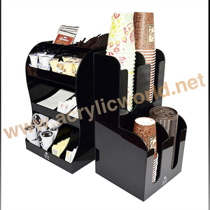 Breakroom soporte para condimentos de 10 compartimentos, organizador de bolsas de café y té - Product Image 3